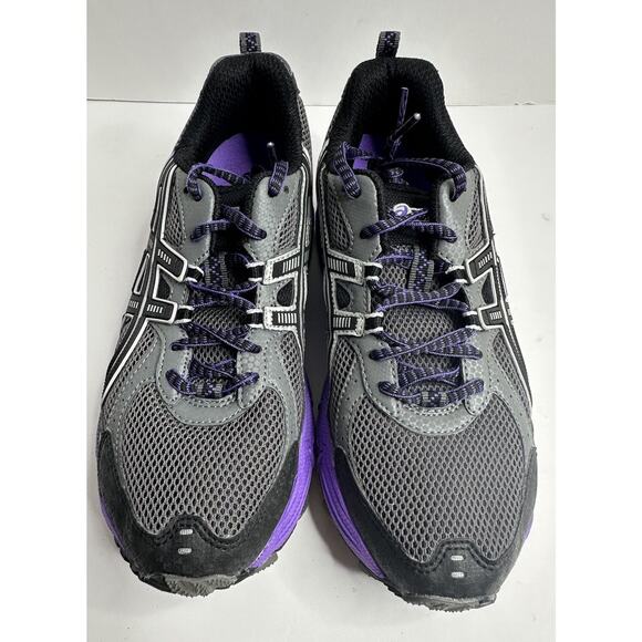 ASICS Gel Kahana 6 TITANIUM/BLACK/ELECTRIC PURPLE F911013 Size 7 With Box - Picture 4 of 9